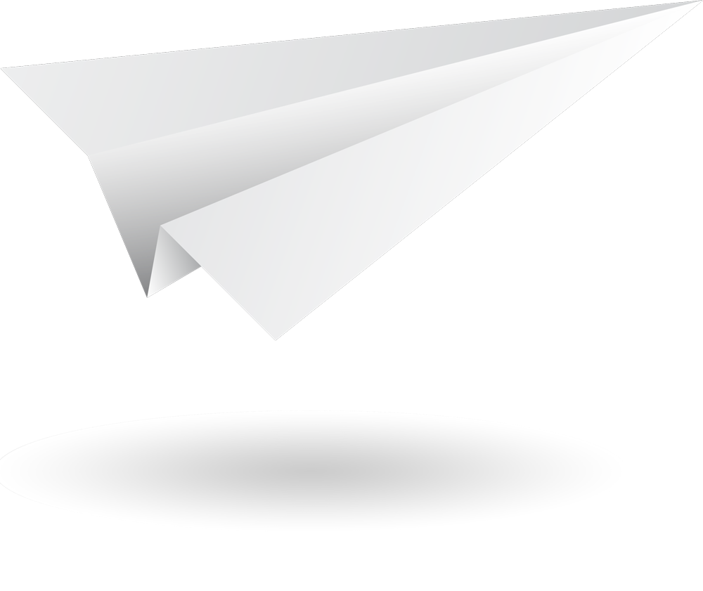 White Paper Plane PNG Image