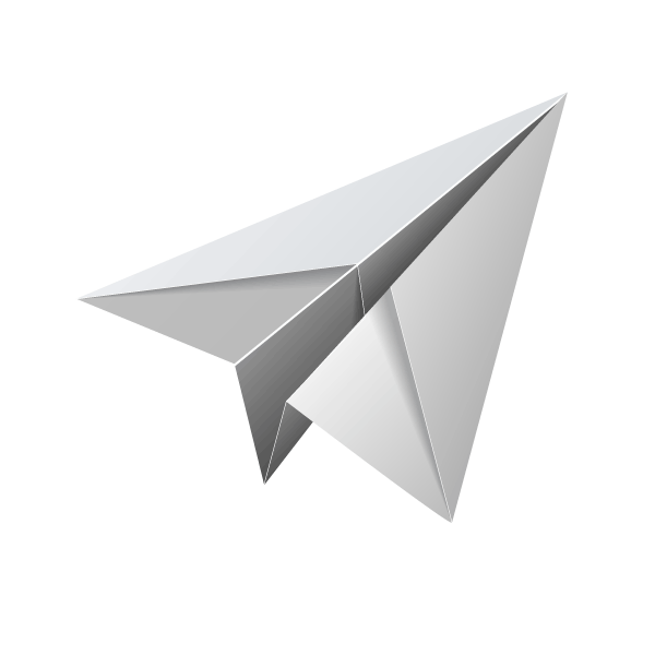 white paper plane