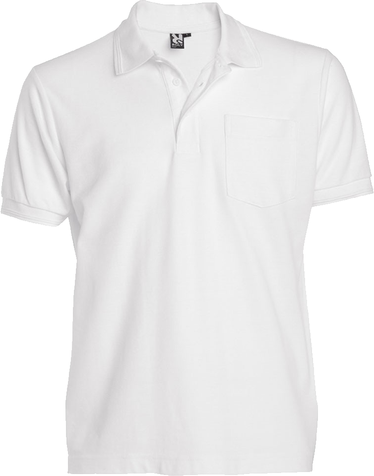 plain white polo shirt png