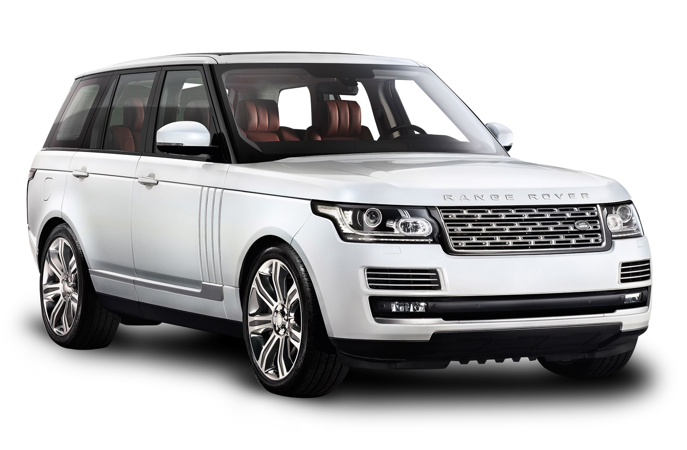 White Range Rover Car