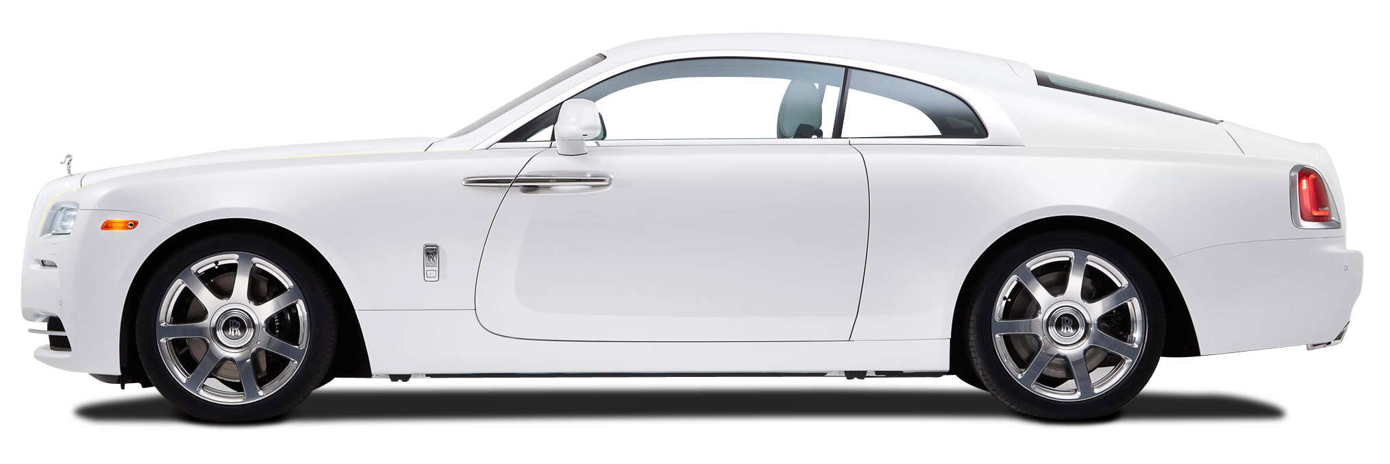 White Rolls Royce Wraith Car PNG Image