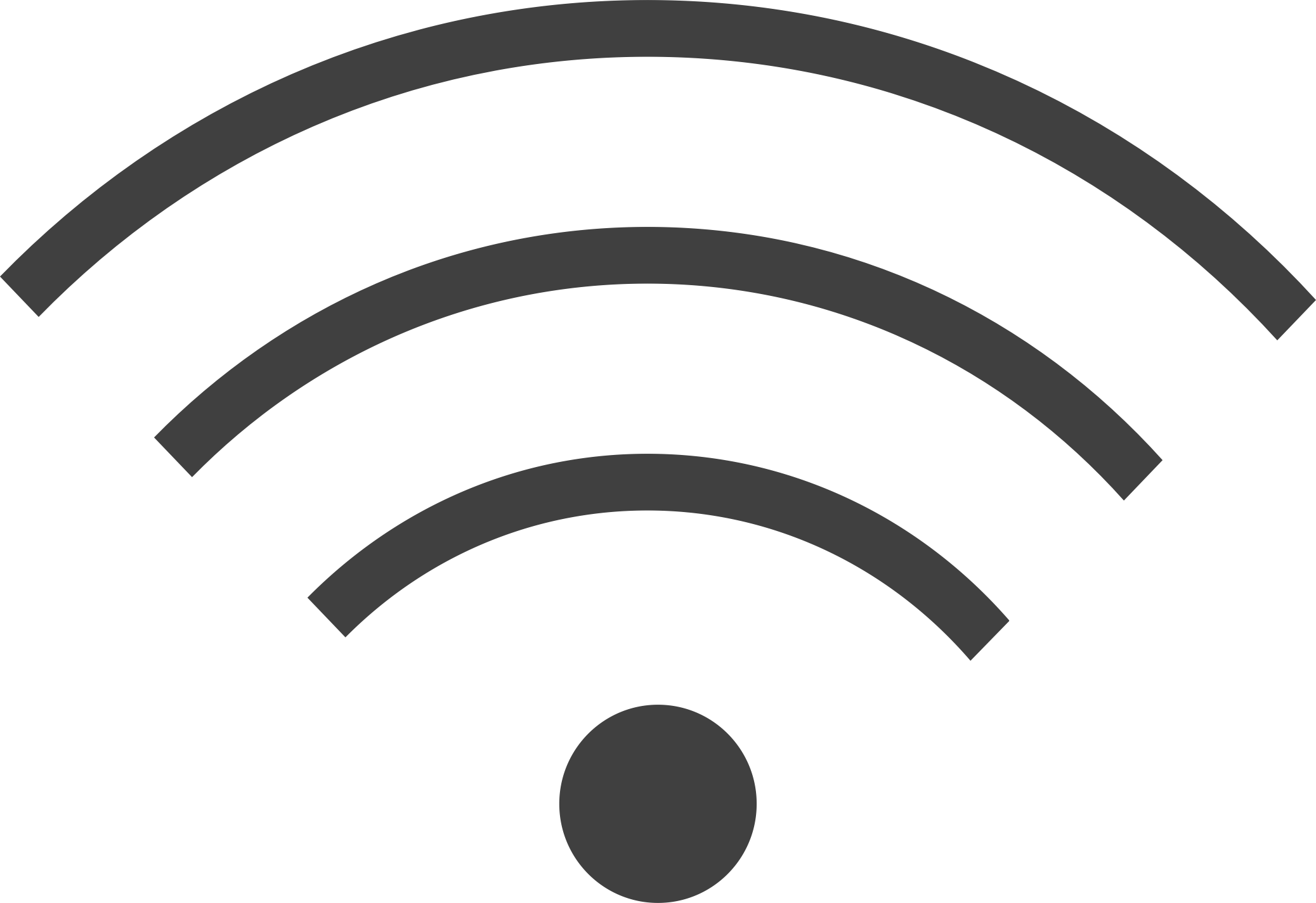 Wifi Icon Black PNG Image