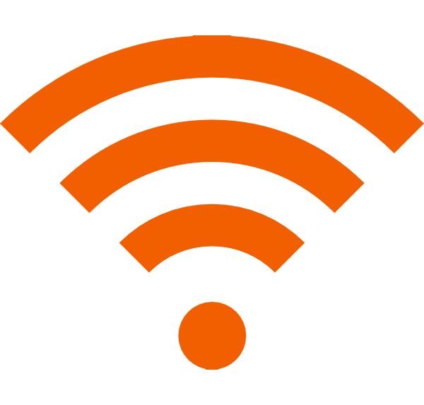 Wifi Icon Yellow PNG Image