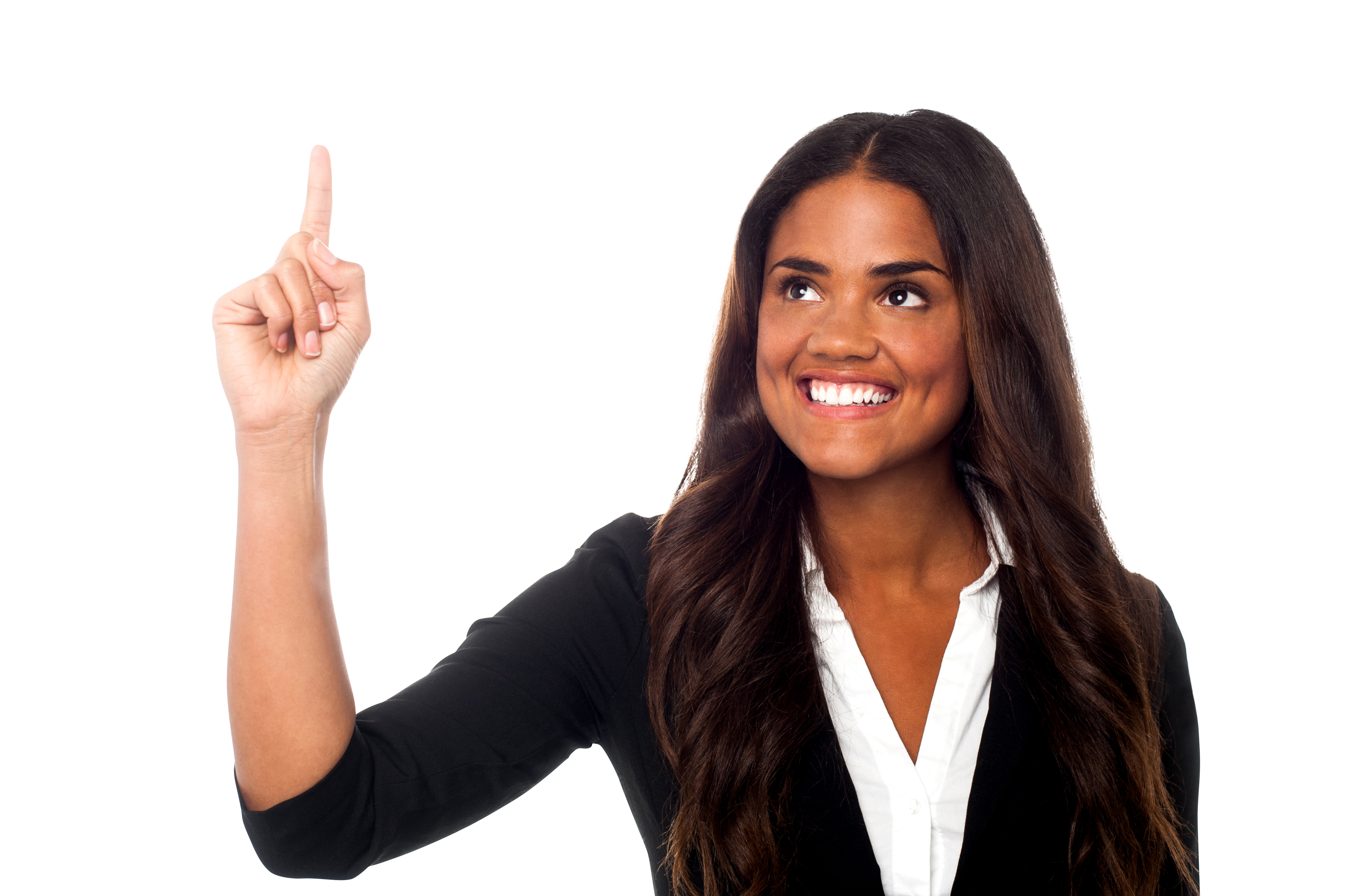 Women Pointing Top PNG Image