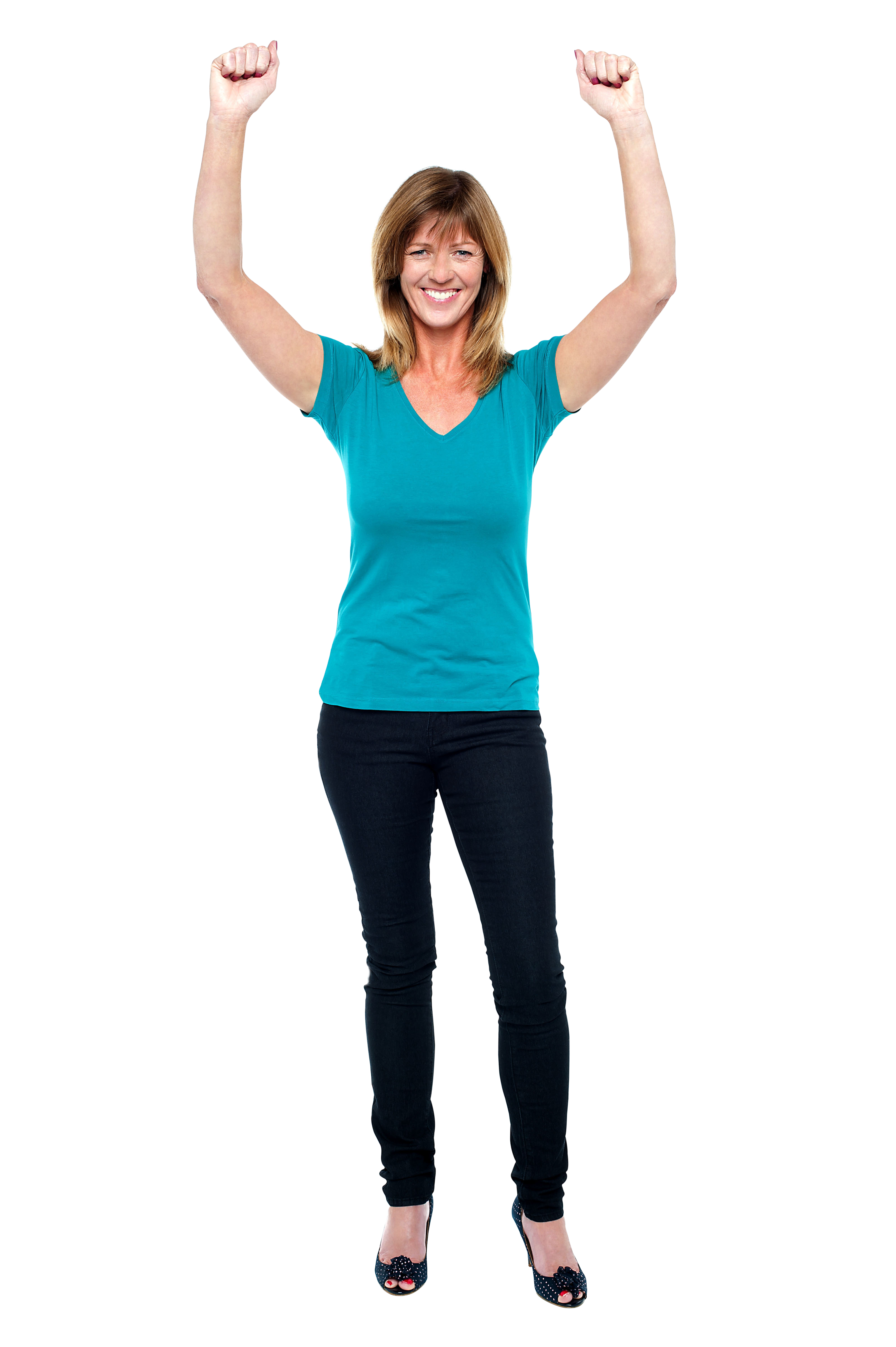Women Pointing Top PNG Image