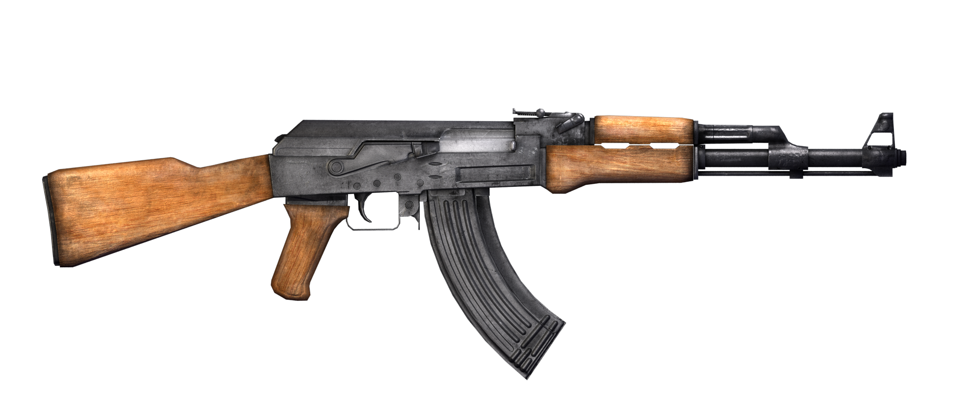 Wooden AK 47 PNG Image