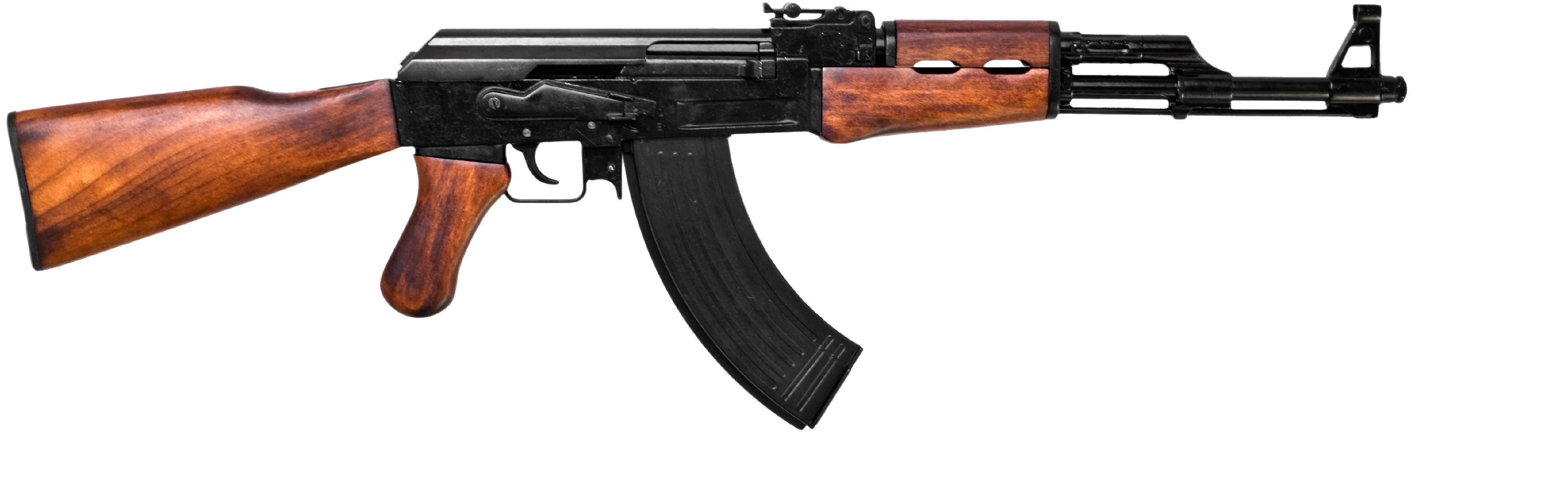 Wooden Assault Rifle PNG Image