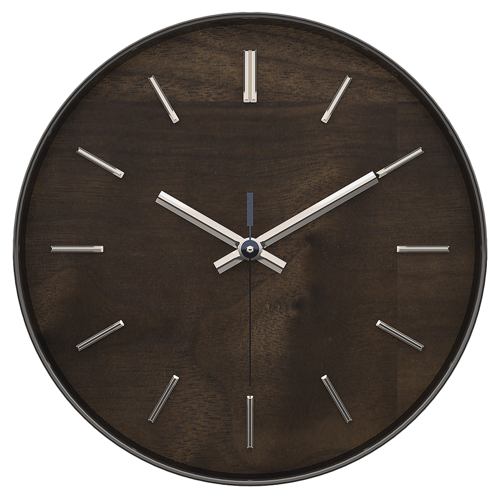 Wooden Wall Clock PNG Image