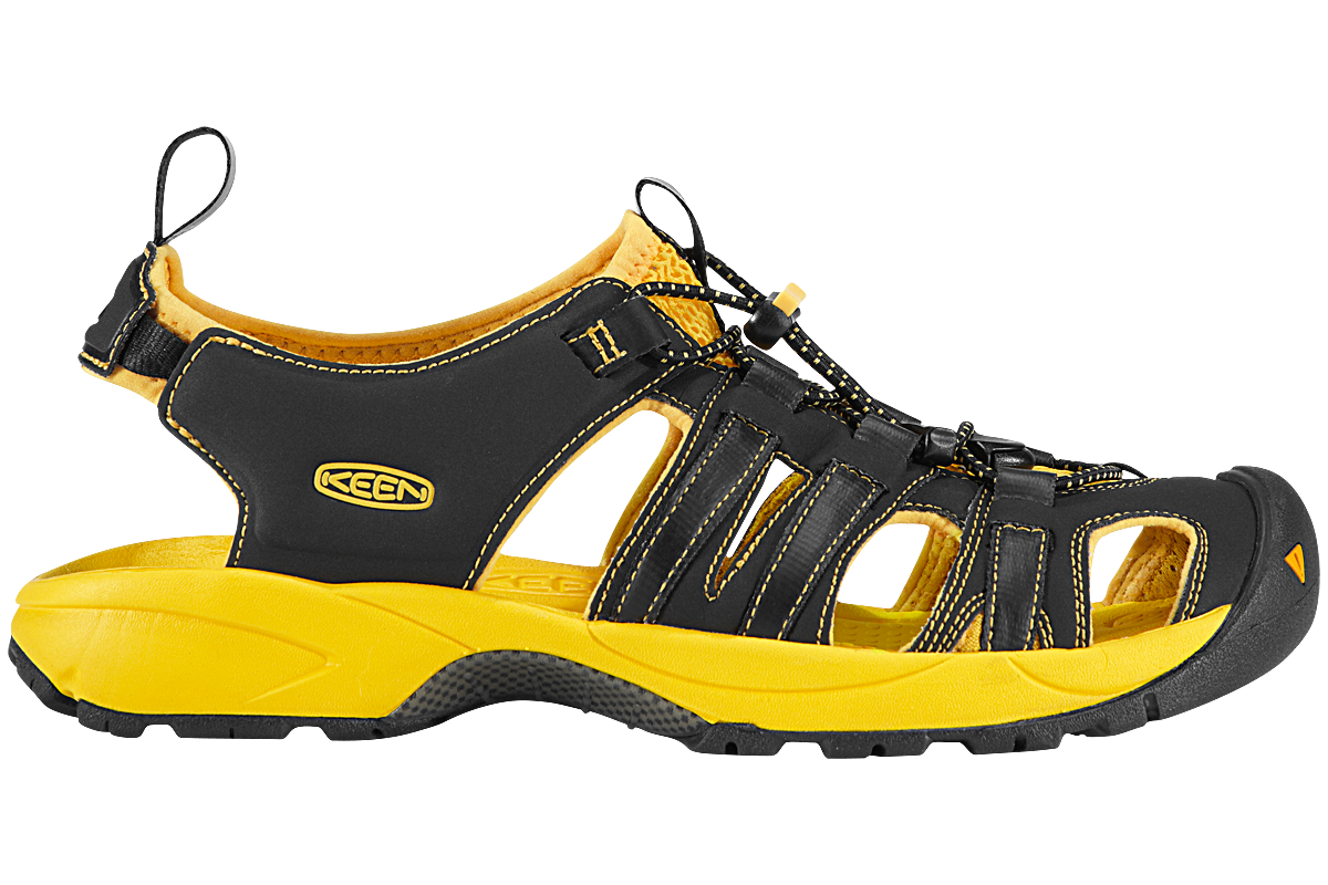 Yellow Black Sandal PNG Image