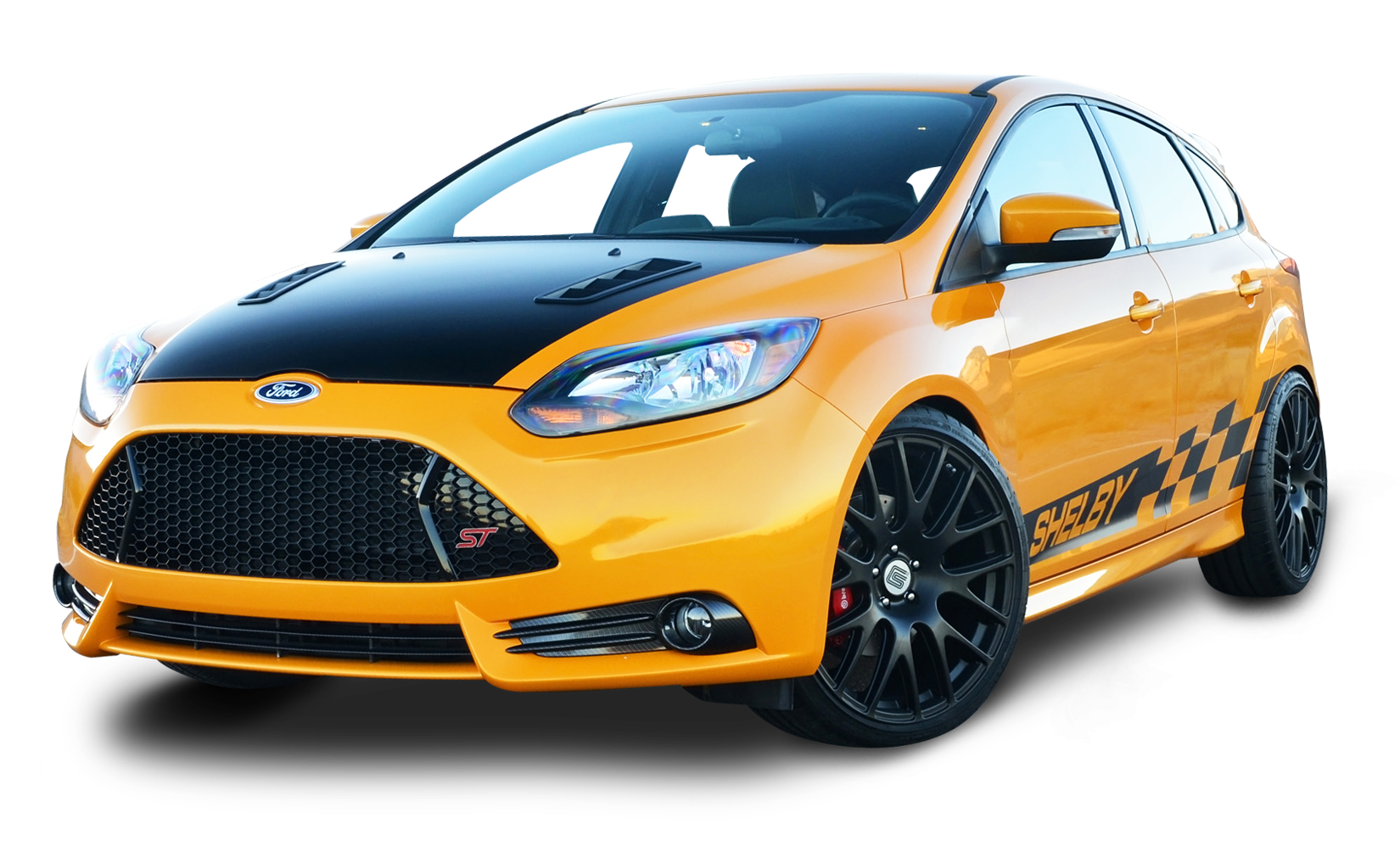Yellow Ford Shelby Focus ST Car