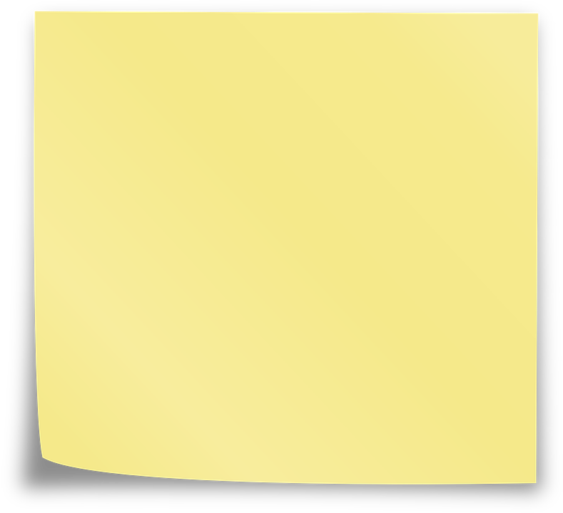 Yellow Sticky Notes PNG Image