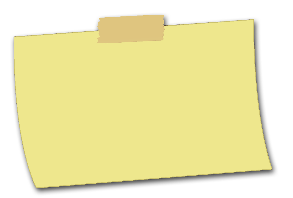 Yellow Sticky Ntes PNG Image