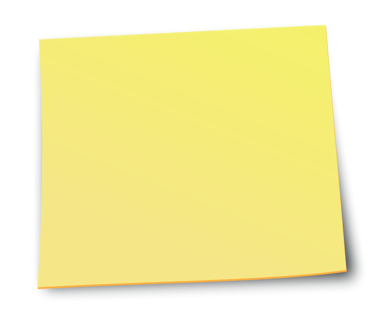 Yellow Sticky Notes PNG Image - PurePNG