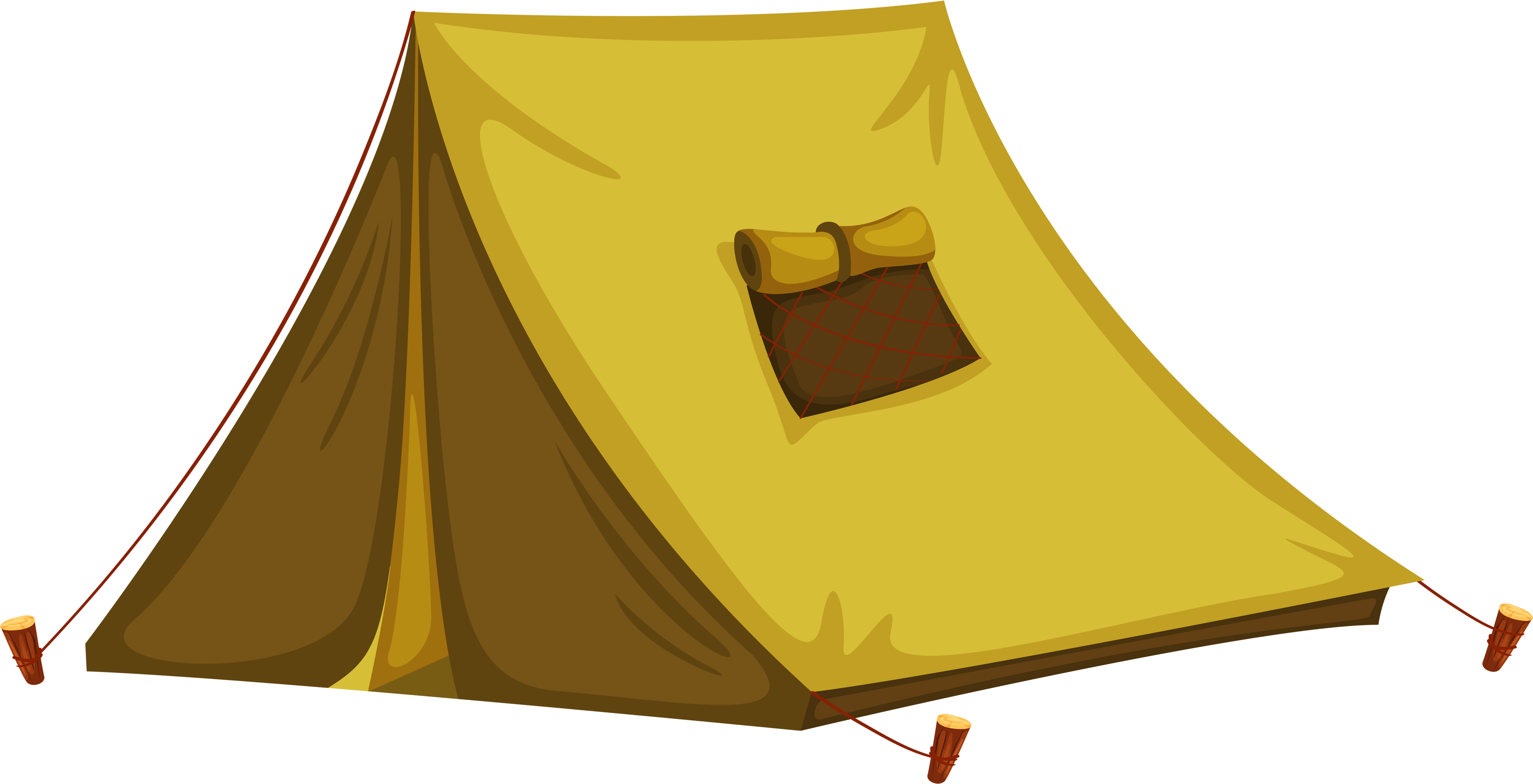 Yellow Tent PNG Image