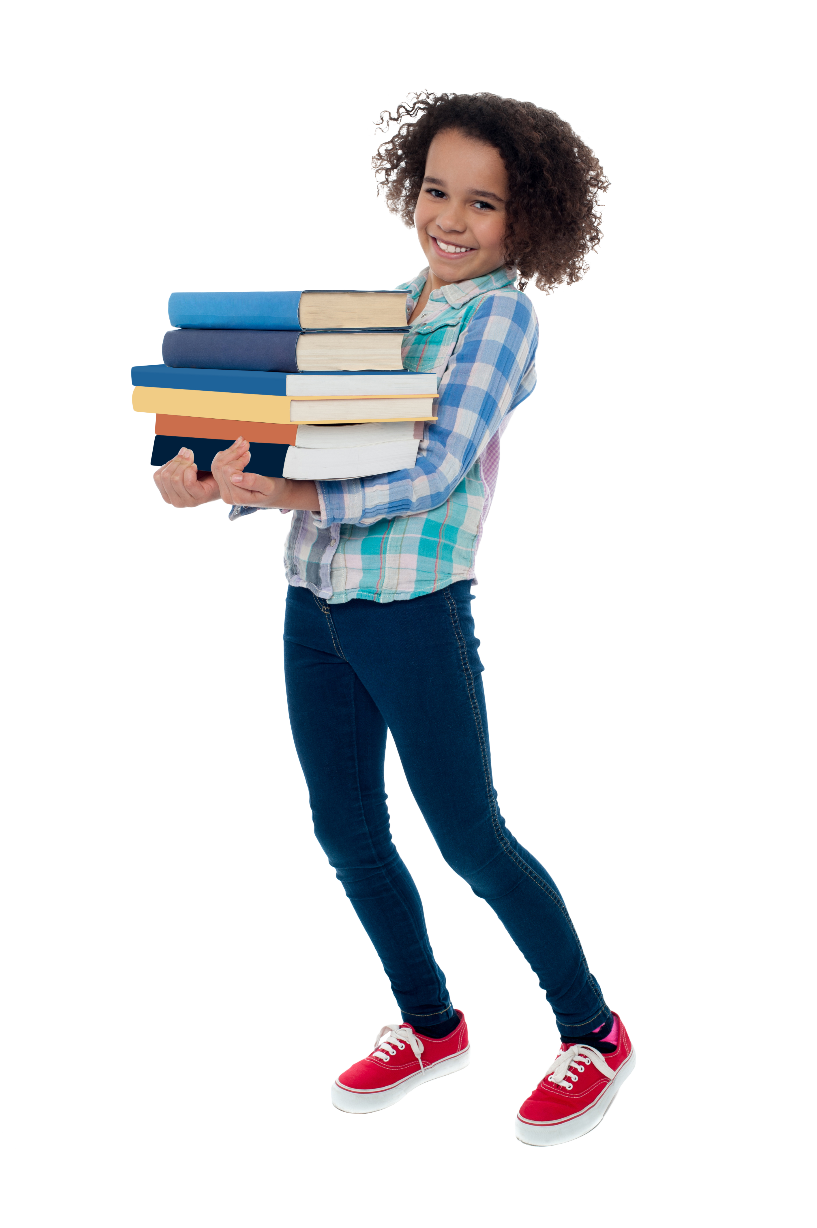 Young Girl Student PNG Image