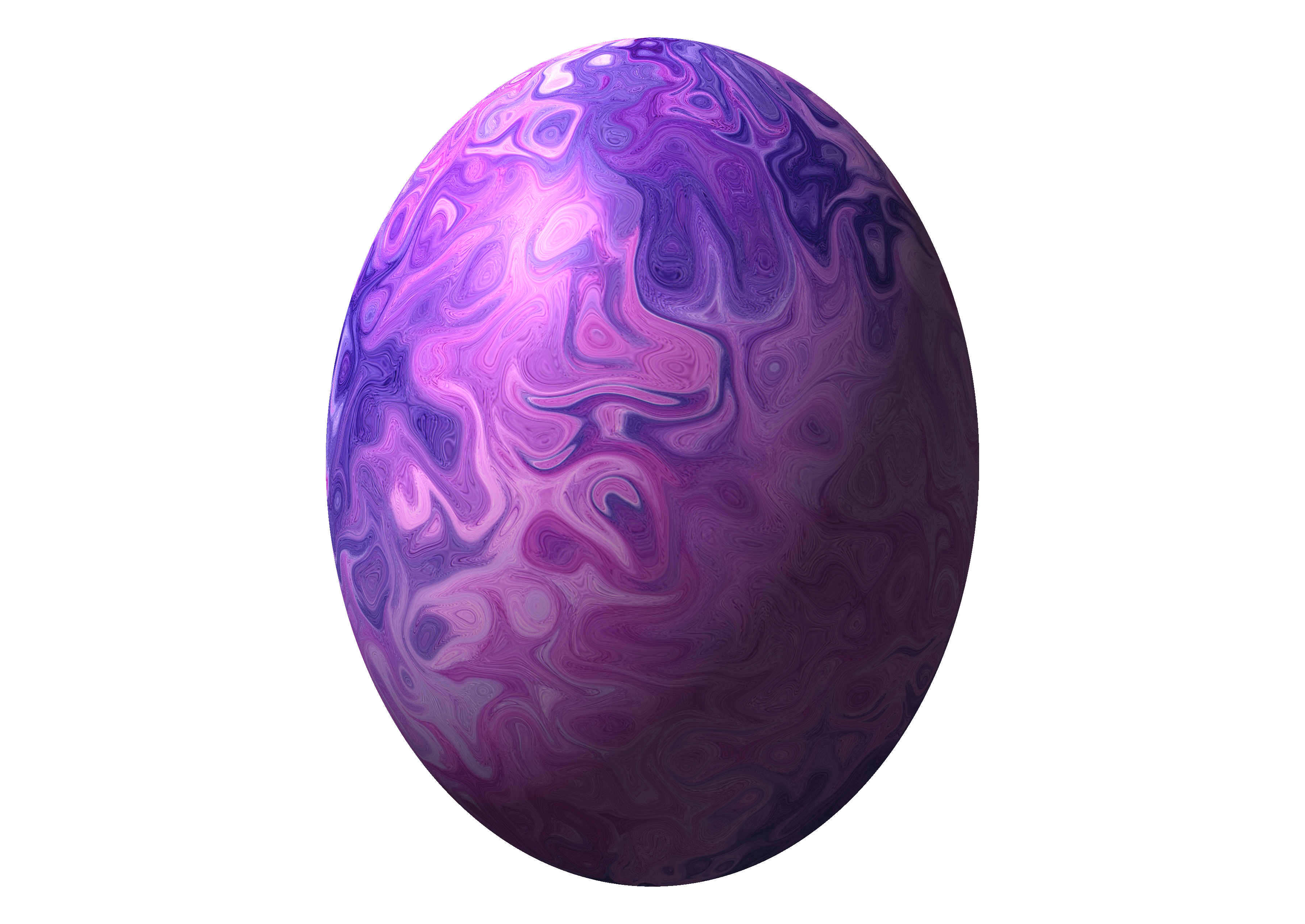 Purple art on Egg