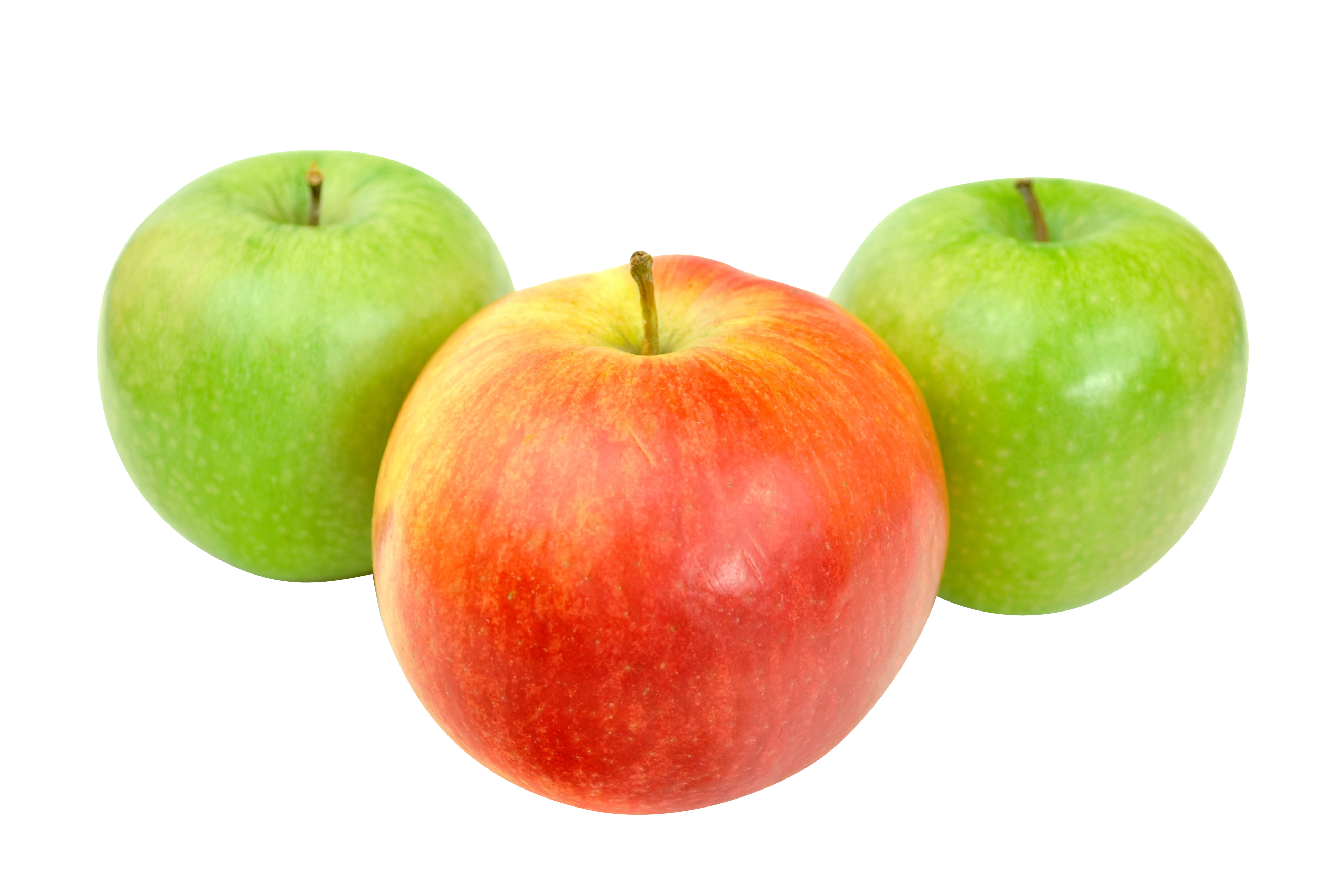 Red and Green Apple PNG Image