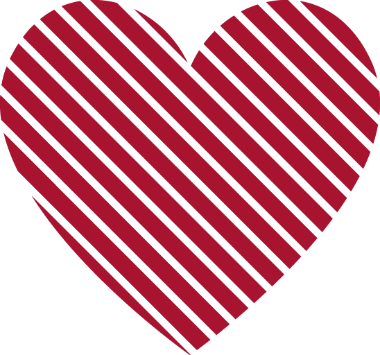 Red Heart Lines PNG Image
