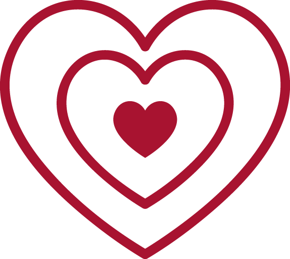 Red Heart Outline PNG Image