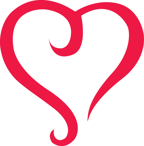 Red Outline Heart