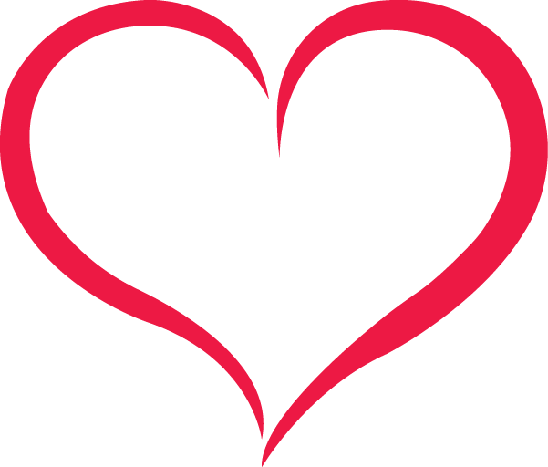 Red Outline Heart PNG Image - PurePNG | Free transparent ...