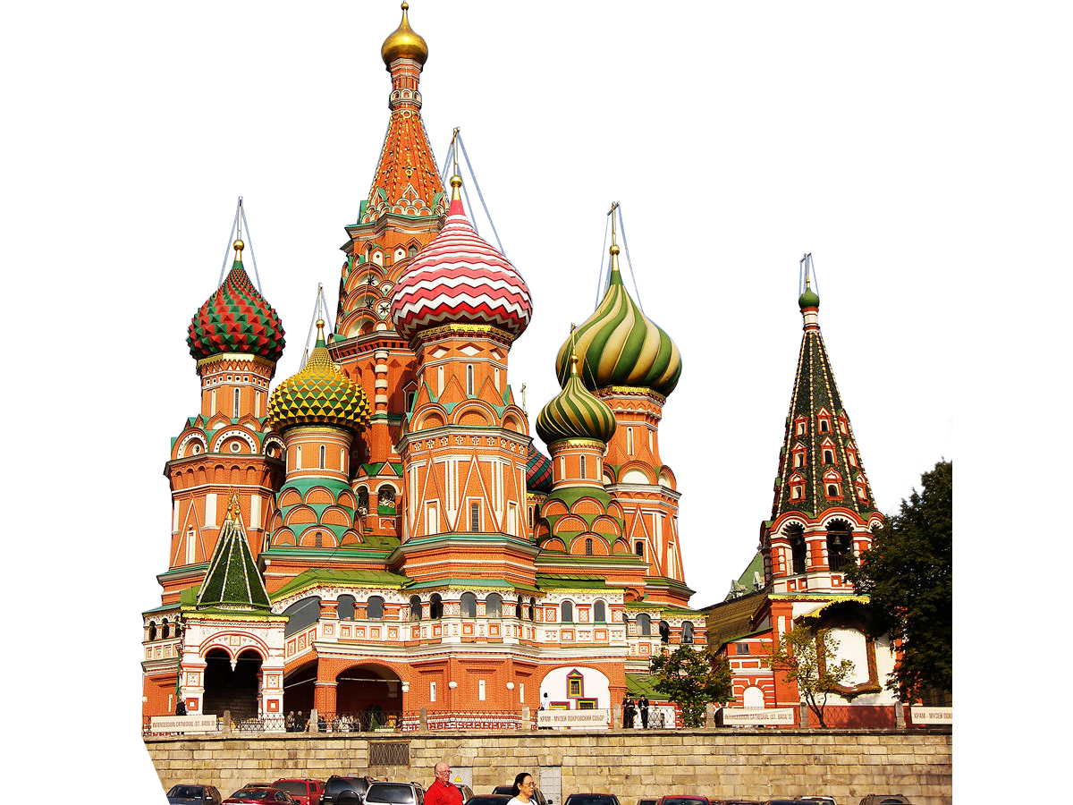 St. Basil's Cathederal - Russia PNG Image