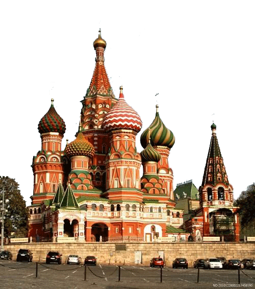 St. Basil's Cathederal - Russia PNG Image