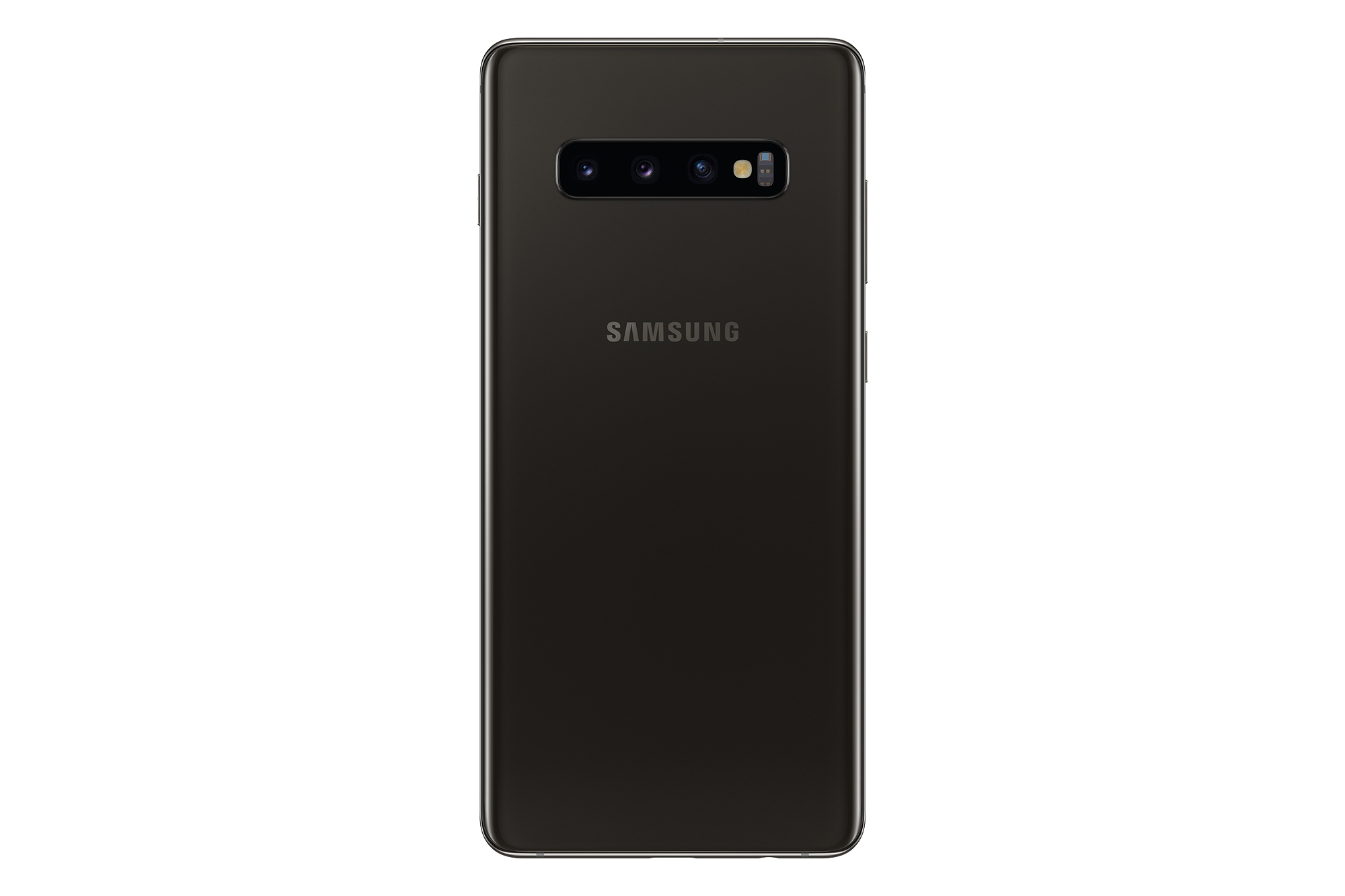 Samsung Galaxy S10 Ceramic Black Back PNG Image