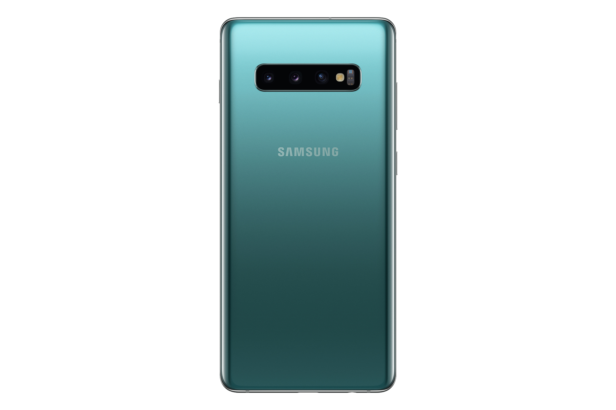 Samsung Galaxy S10 Prism Green Back PNG Image