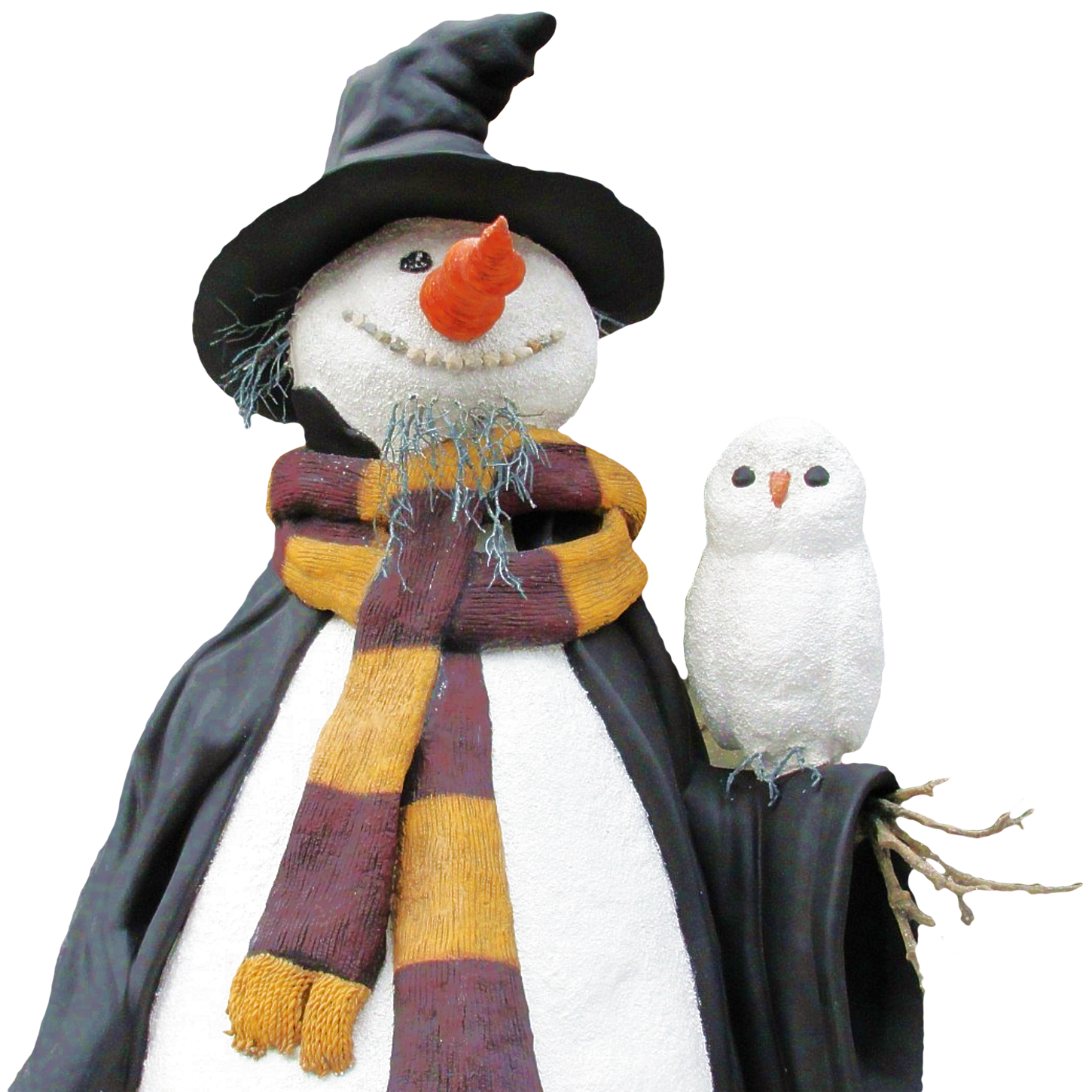 Snowman with Bird PNG Image