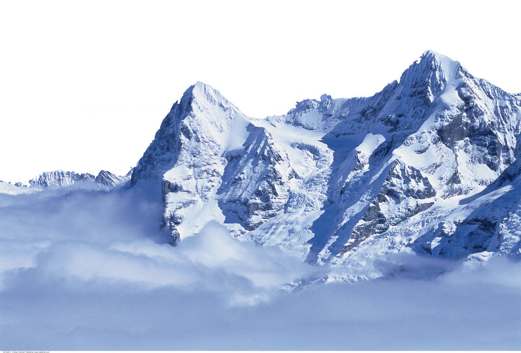 Ice-covered Swiss Alps PNG Image