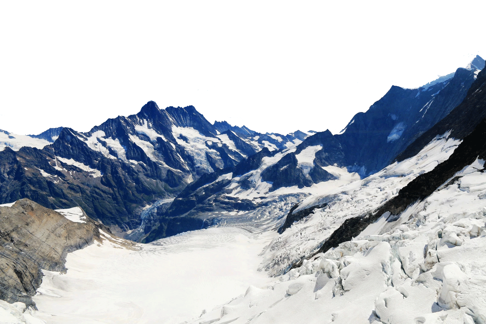 snowy alps - switzerland