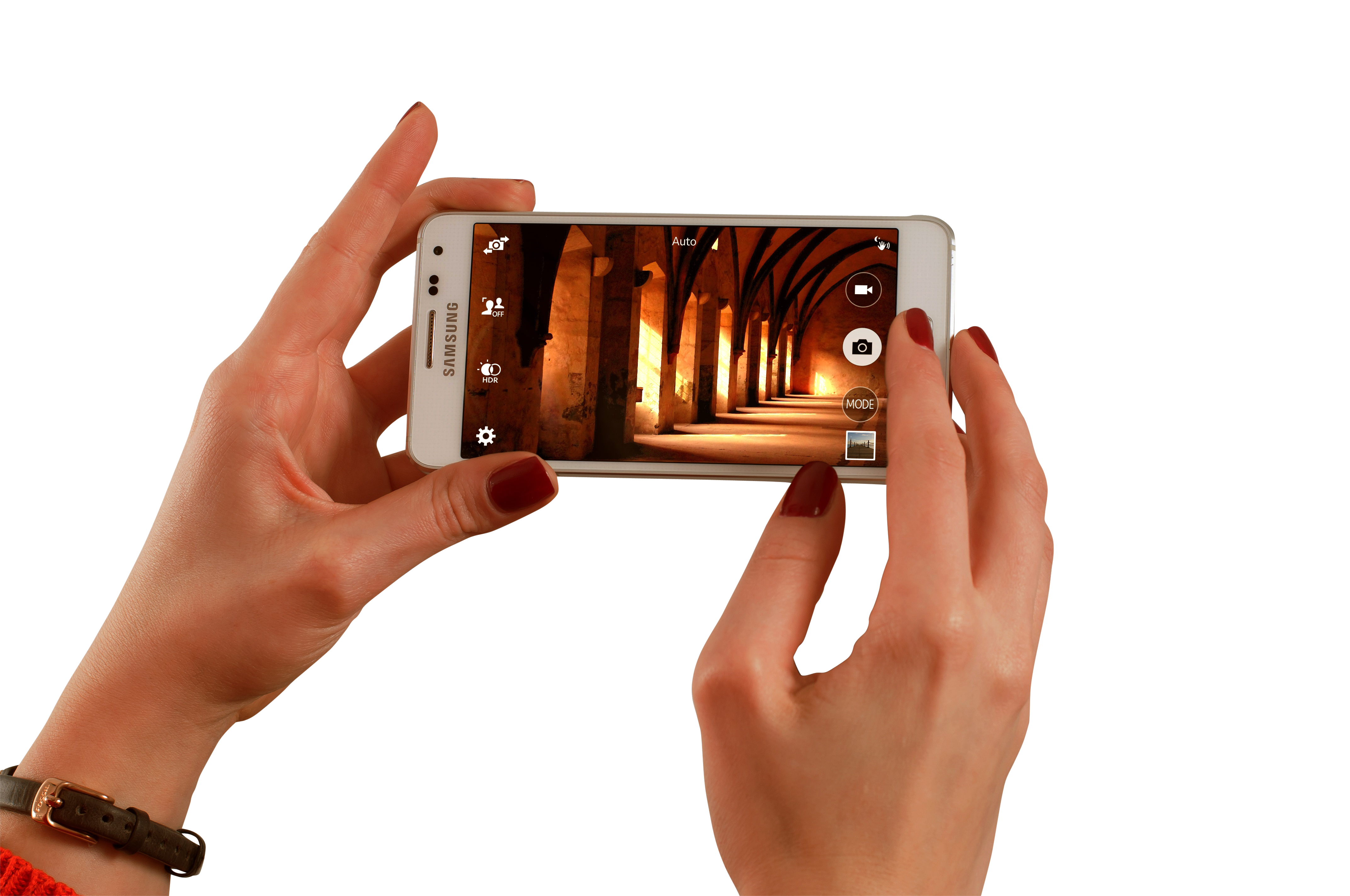 Taking picture from smartphone PNG Image