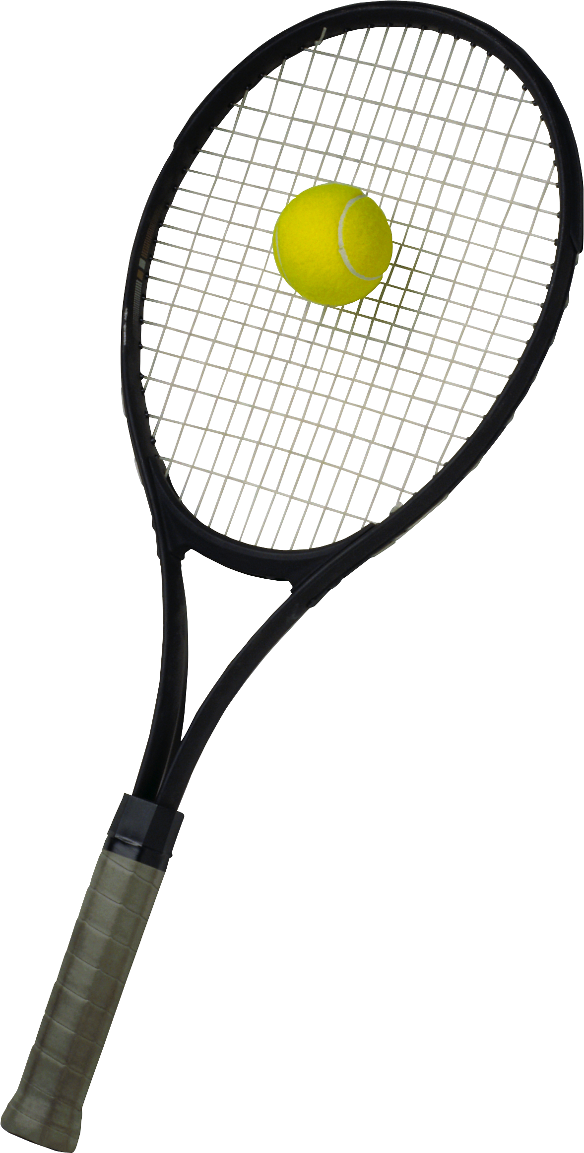 tennis racket with ball