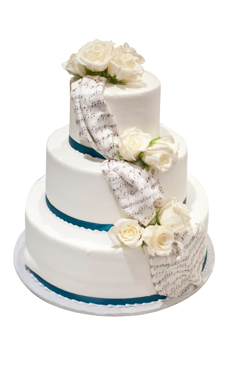 Three layered White Cake PNG Image
