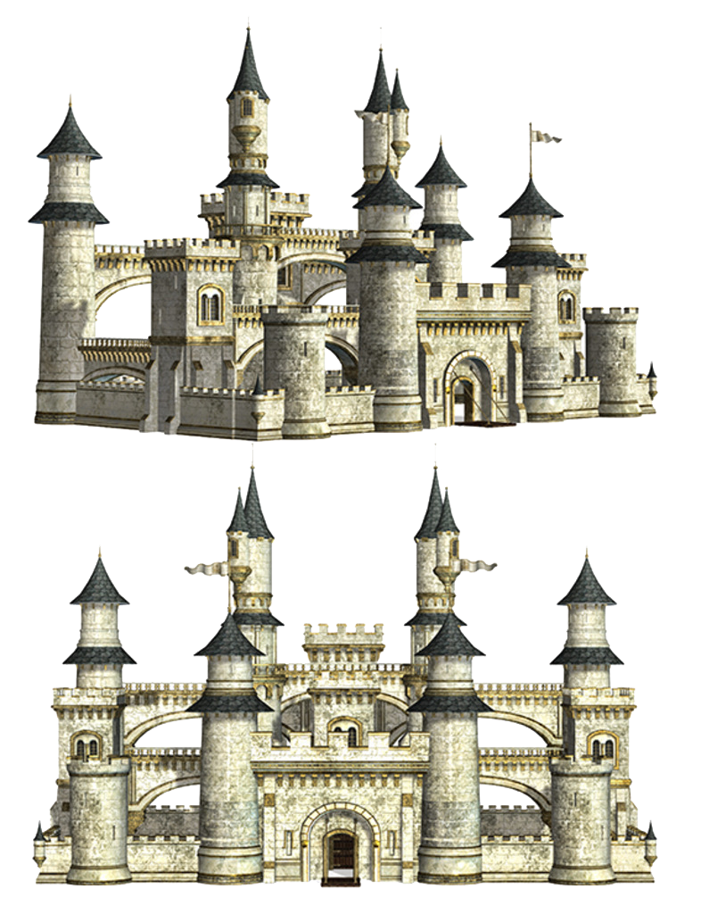 Twin Castles  PNG Image