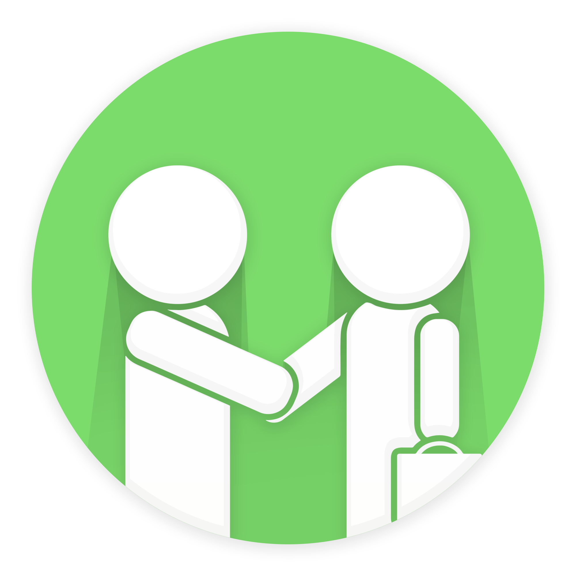 Two Business man Handshake PNG Image