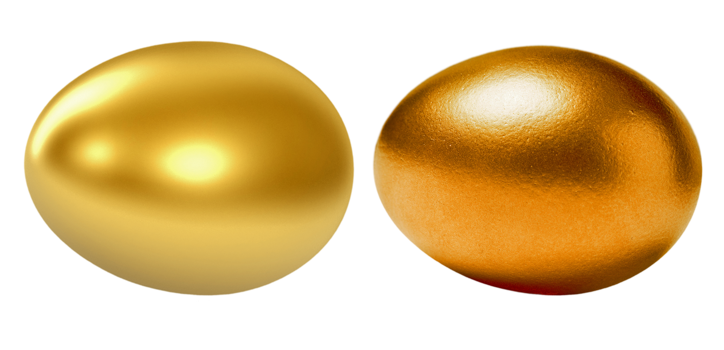 Two Golden Eggs PNG Image