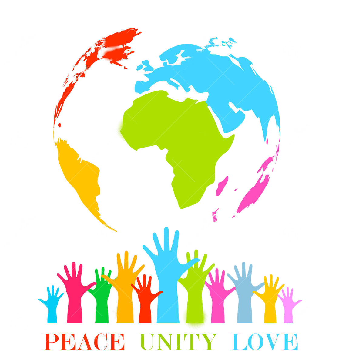 Peace, Unity, Love PNG Image