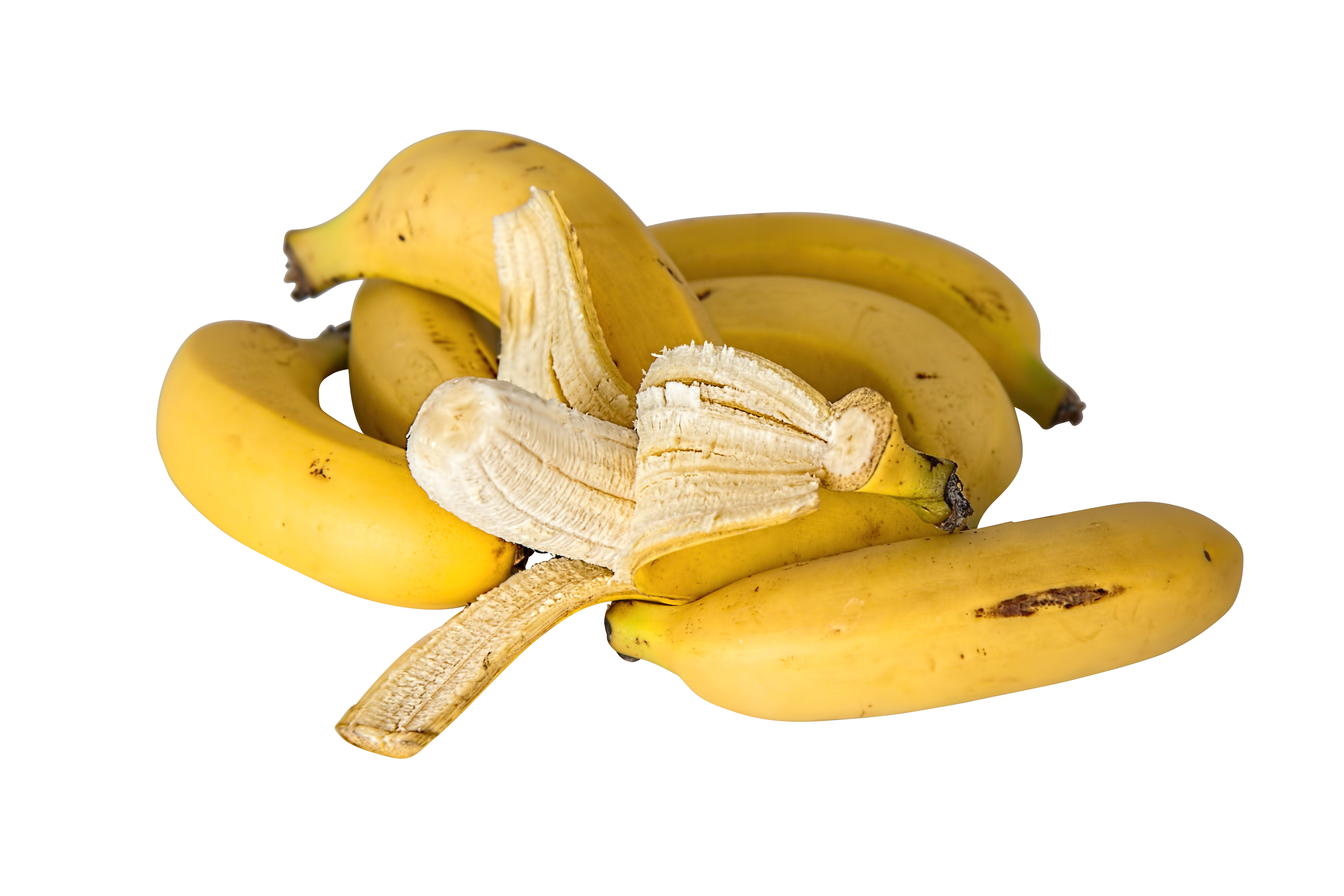 Unpeeled and Peeled Bananas