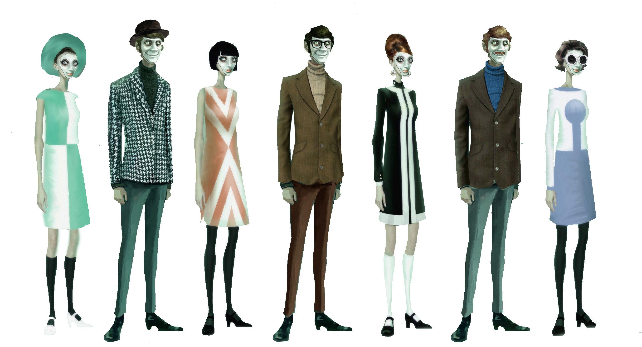 We Happy Few People PNG Image