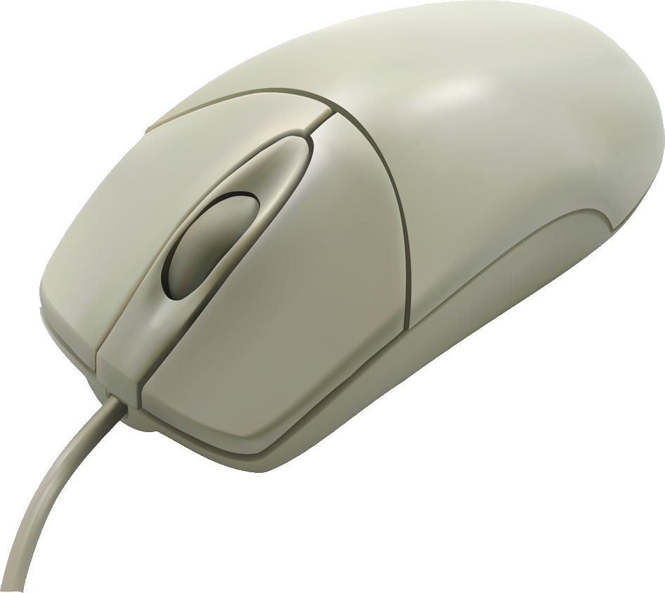 White Computer Mouse PNG Image