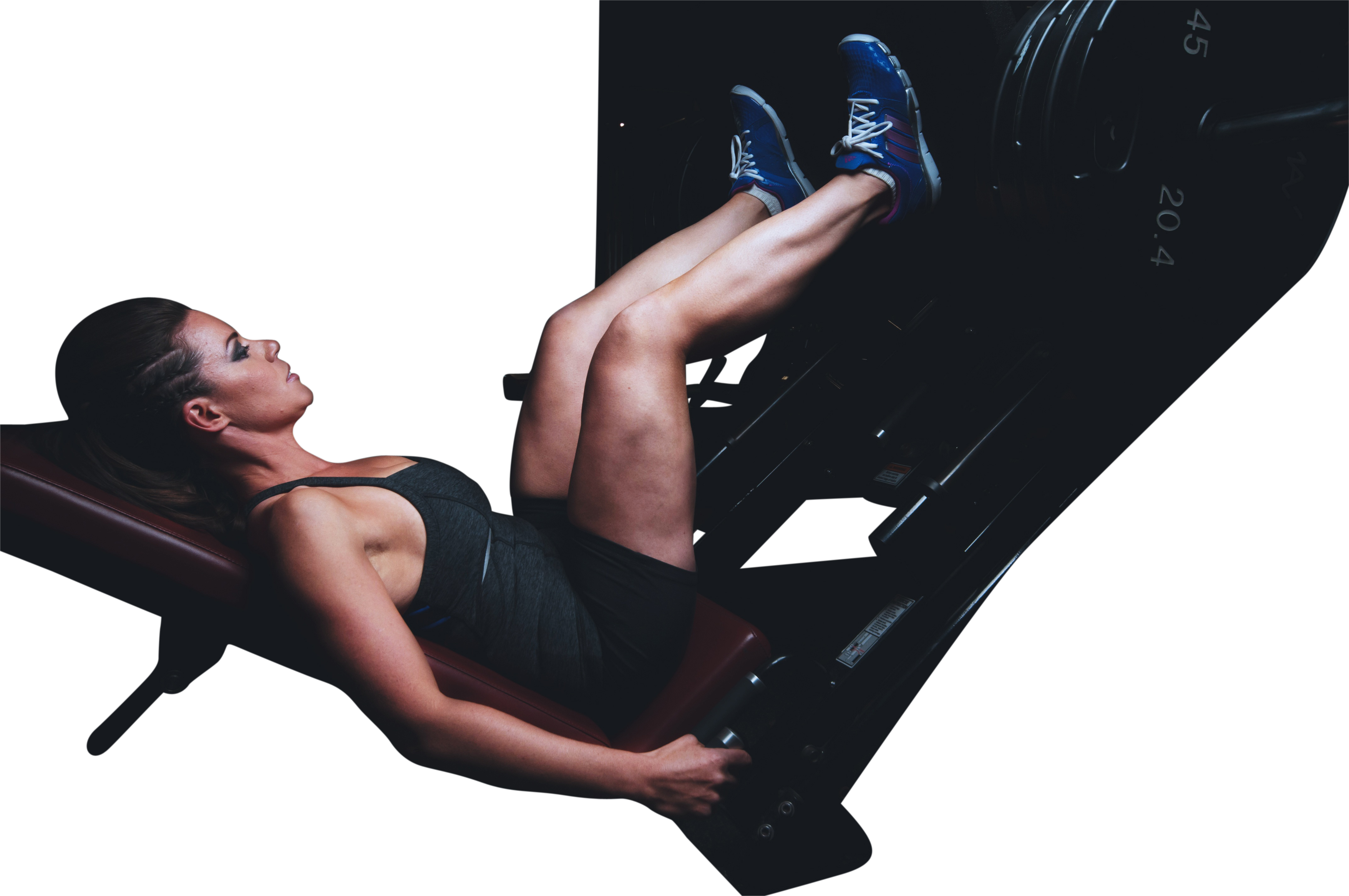 Woman doing workout PNG Image