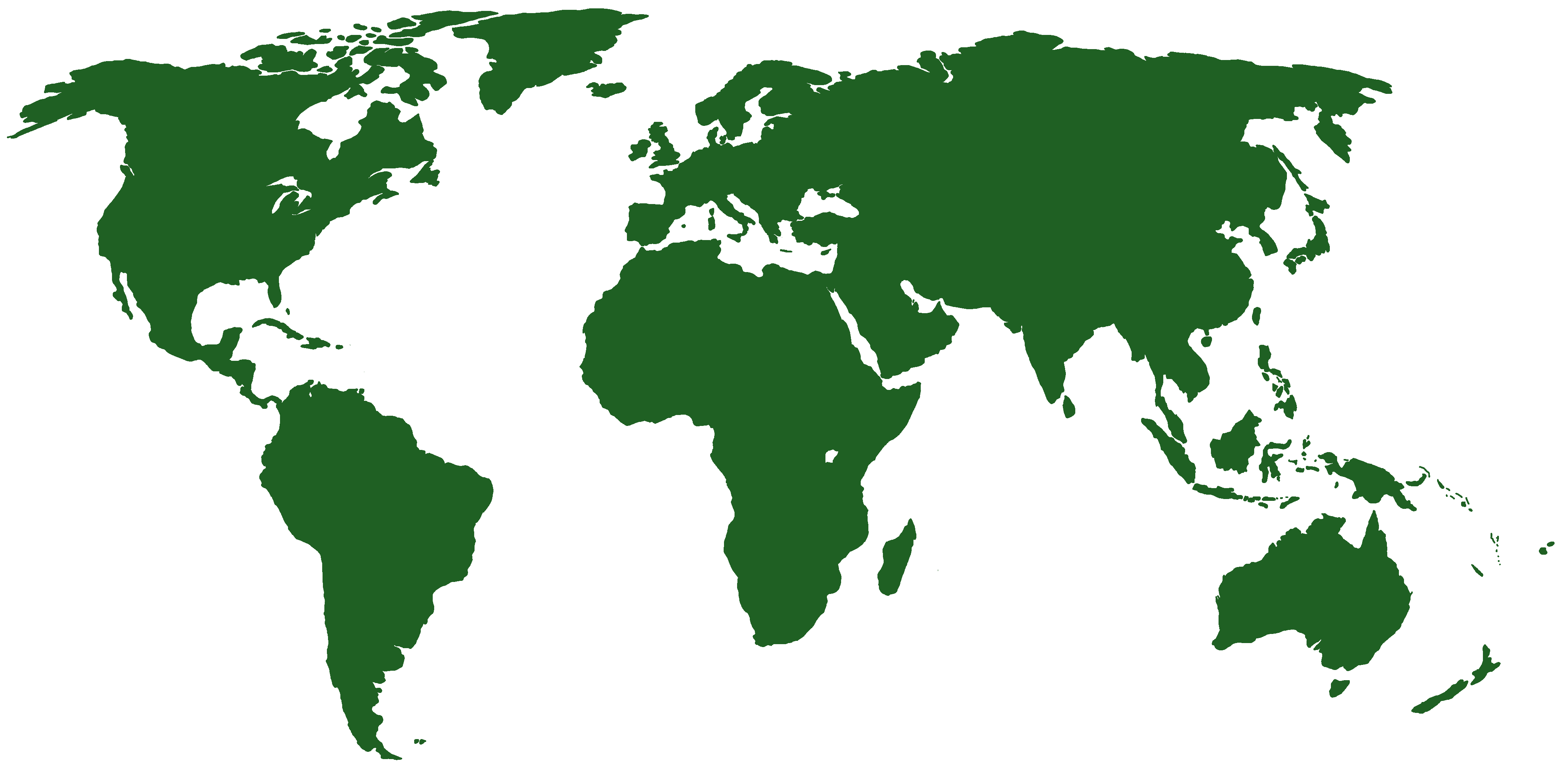 Worlp Map in Green