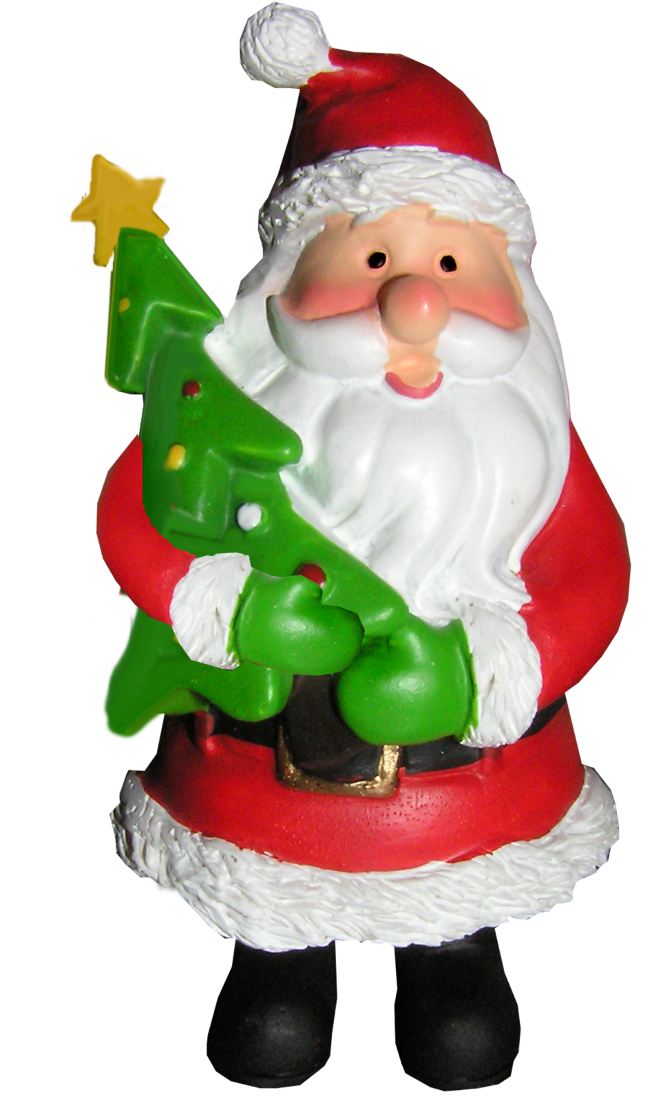 Santa Holding Christmas tree PNG Image - PurePNG | Free transparent CC0 ...