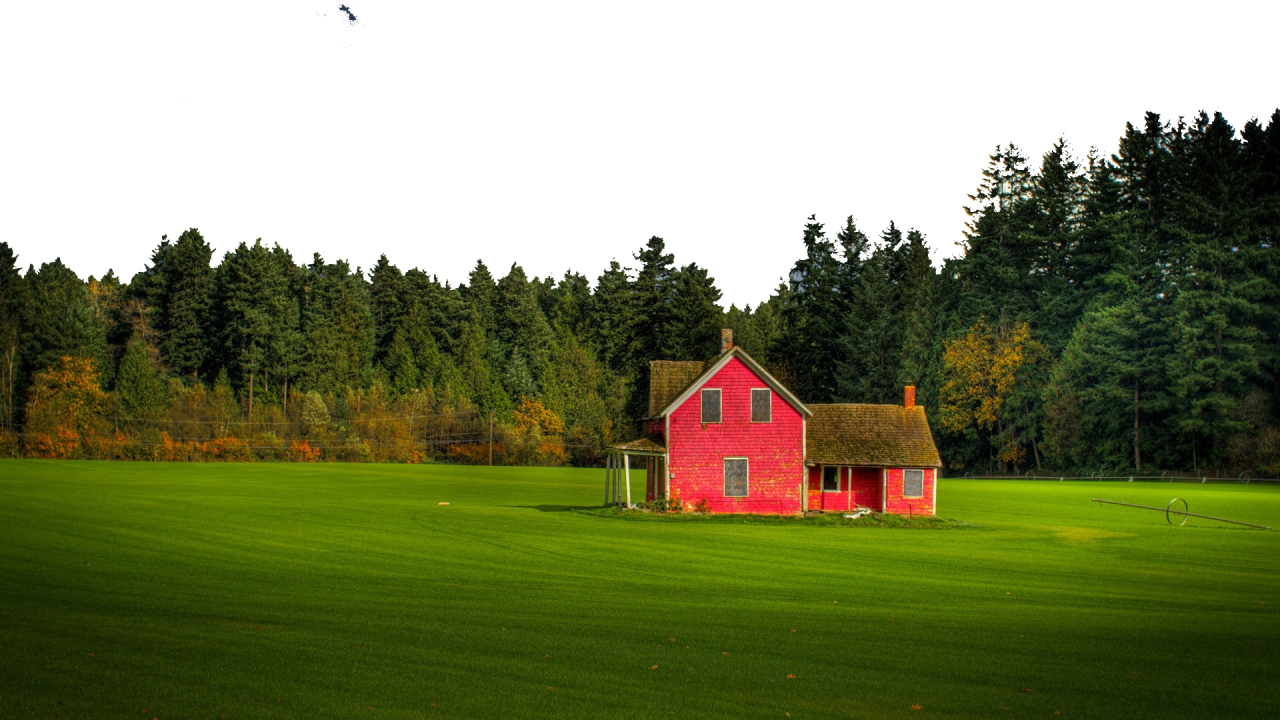 Pink House on Well-Manicured Lawn PNG Image - PurePNG | Free ...