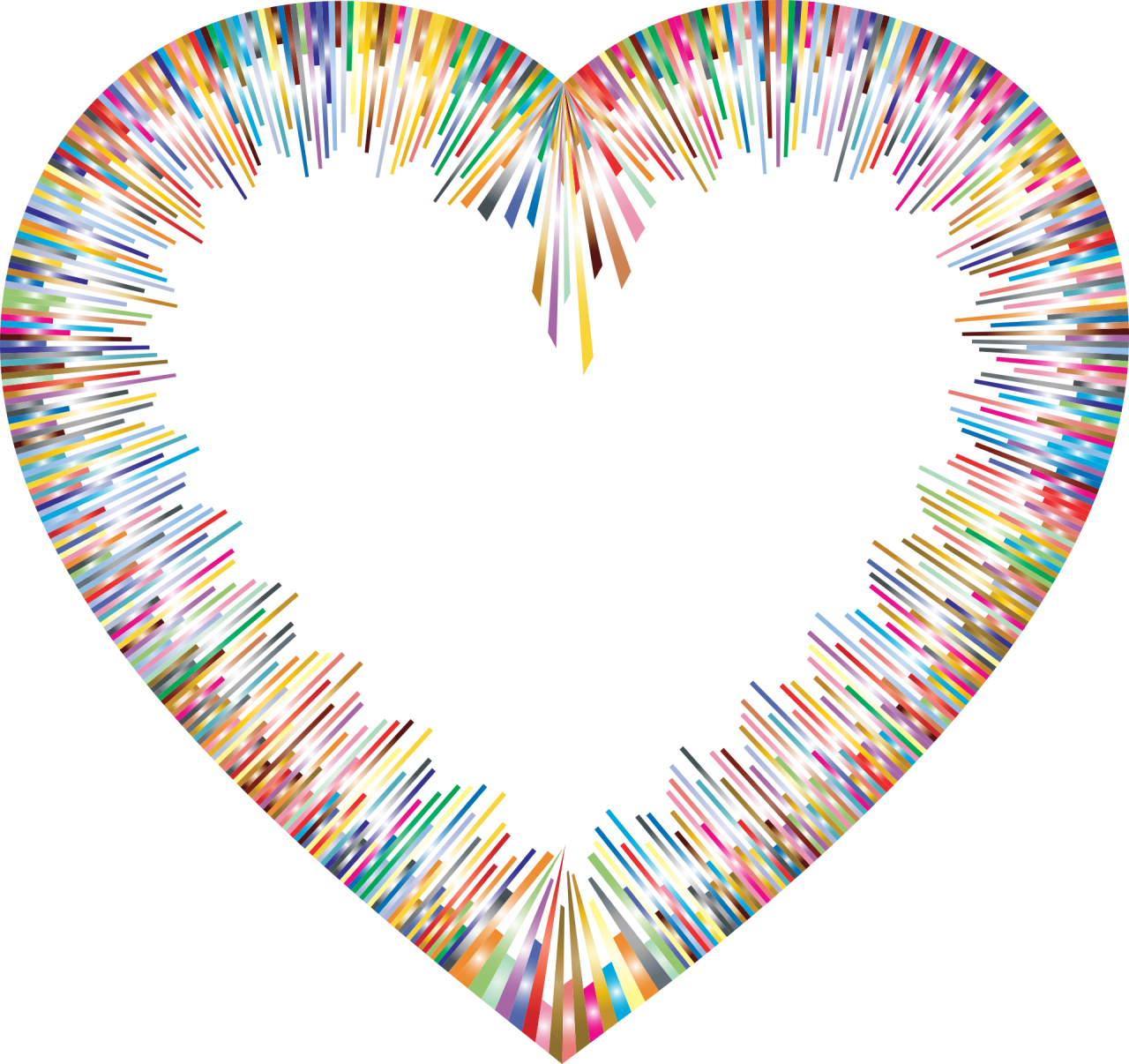Color Spectrum Heart Shape PNG Image - PurePNG | Free transparent CC0