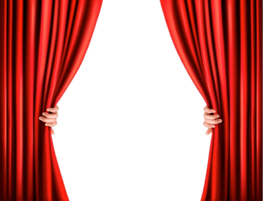 Hand Opening Curtains From Booth Sides Png Image Purepng Free