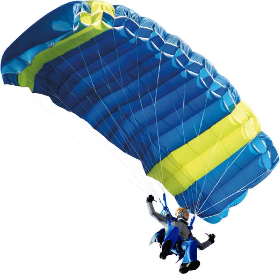 Man skydiving using parachute PNG Image PurePNG Free transparent