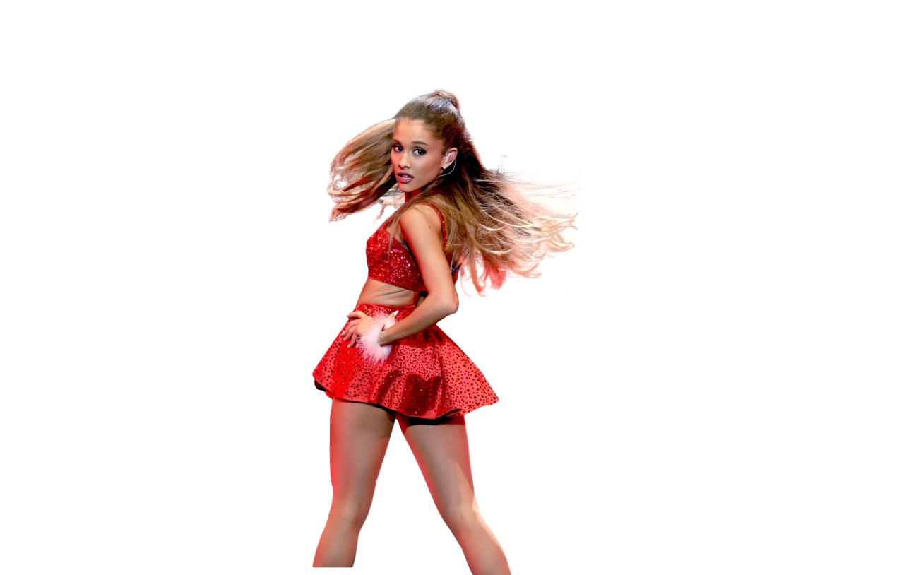 Ariana Grande singing on stage PNG Image - PurePNG | Free 